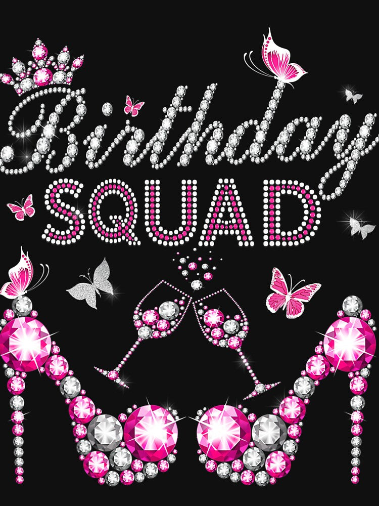 entourage birthday 	s Birthday squad 	 crown heels by aixjrsho36