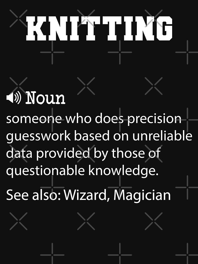 Knitting Definition, Funny Knitting Quote, Cool gift for Knitting lover by ZAstore