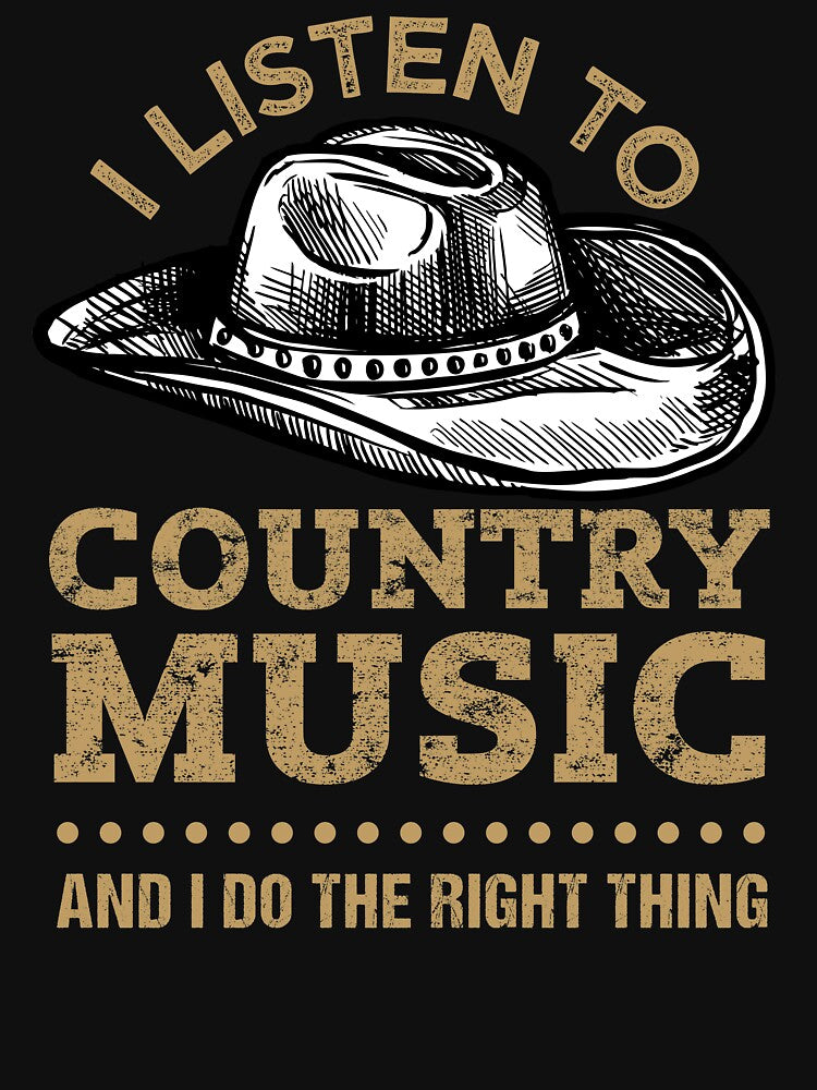 Country Music Lovers Cowboy Hat Foot Stompin Vintage Design by MintaApparel