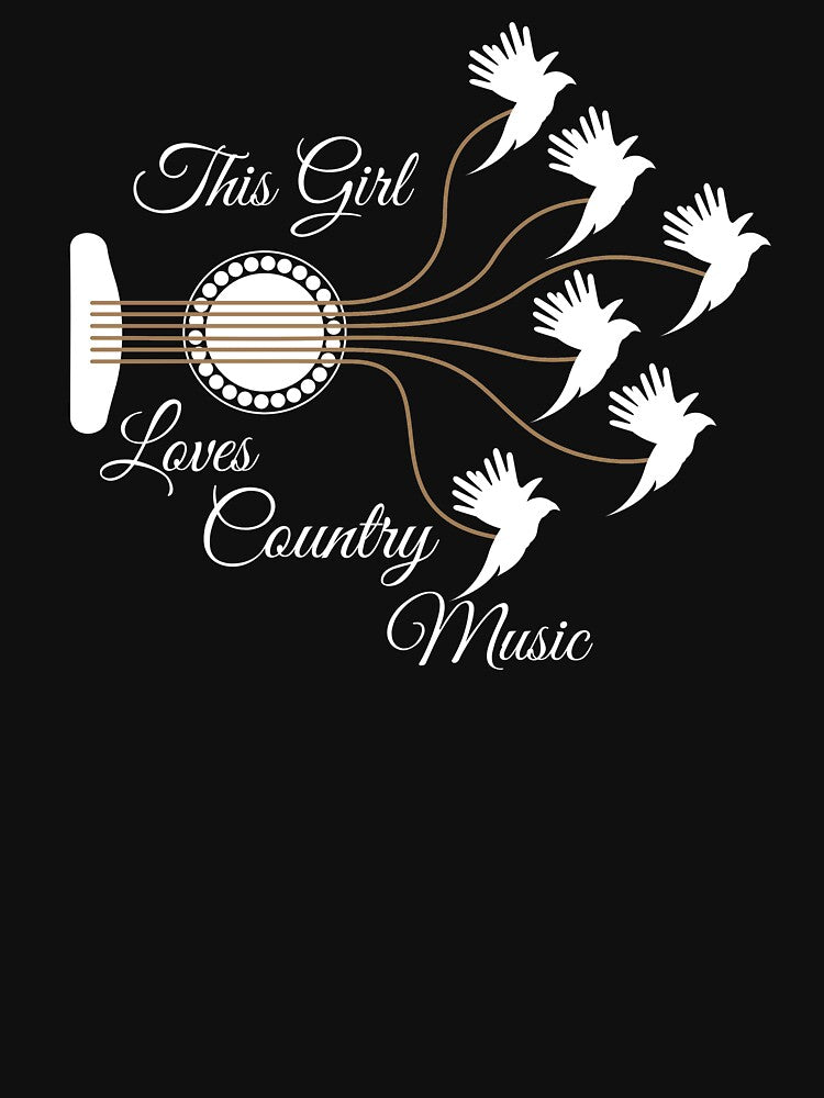 Country Music Lover - This Girl Loves Country Music by Hoetoons