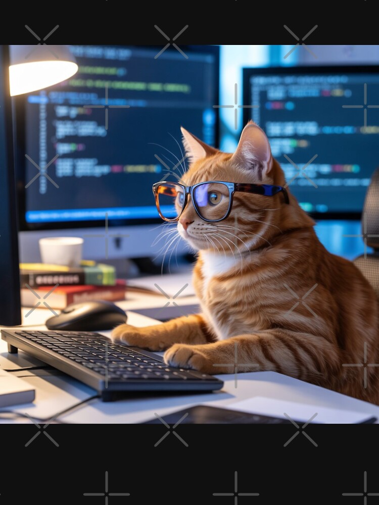 Cat programmer by Prints-by-Olaf