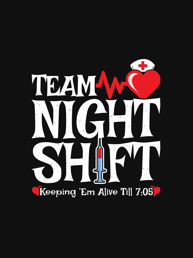 Night Shift Nurse - Funny Nurse Meme - Nurse Halloween Pullover Hoodie by allahamher
