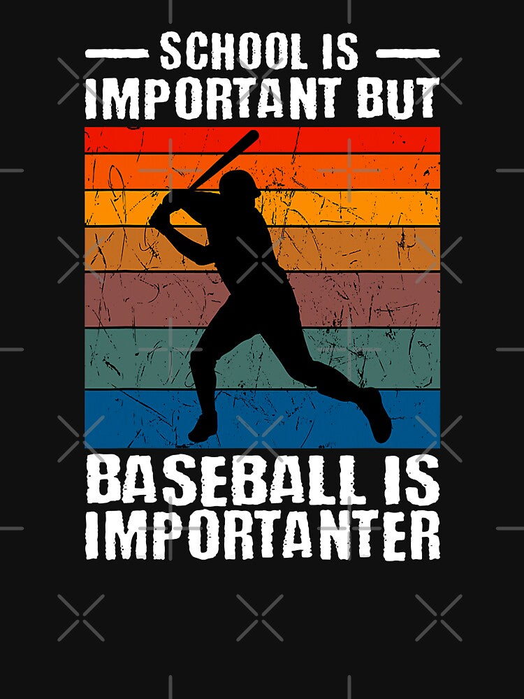 School Is Important But Baseball Is Importanter Baseball Pitcher by MichelSorour