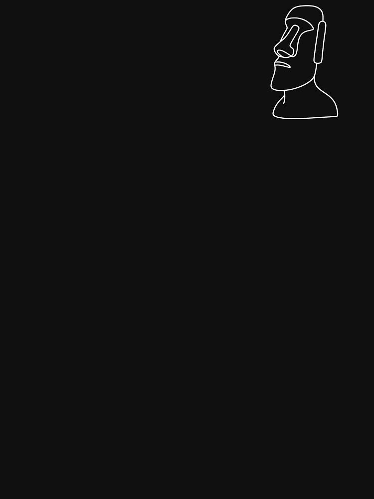Minimalist Easter Island Heads – Line Art Moai Design by Flowing States Design Studio