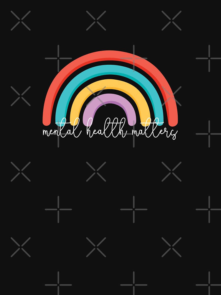 Mental health matters rainbow by Mindy Bubble