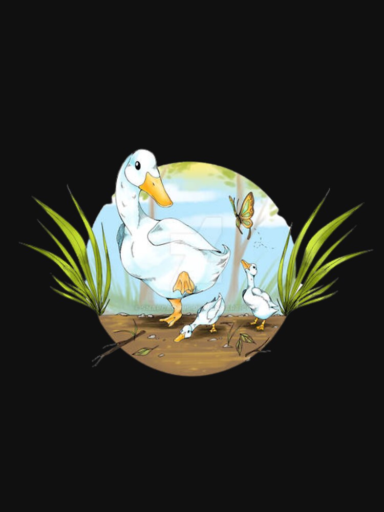 mama duck and her ducklings by Dbanksdesign