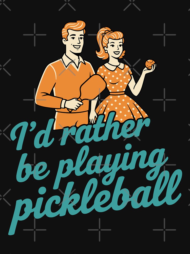 Pickleball Id Rather Be Playing Pickleball Funny by LuminOrb