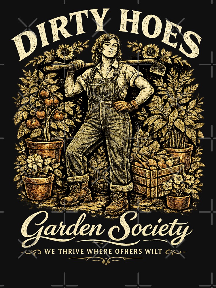 Dirty Hoes Garden Society We Thrive Where Others Wilt by maprintee