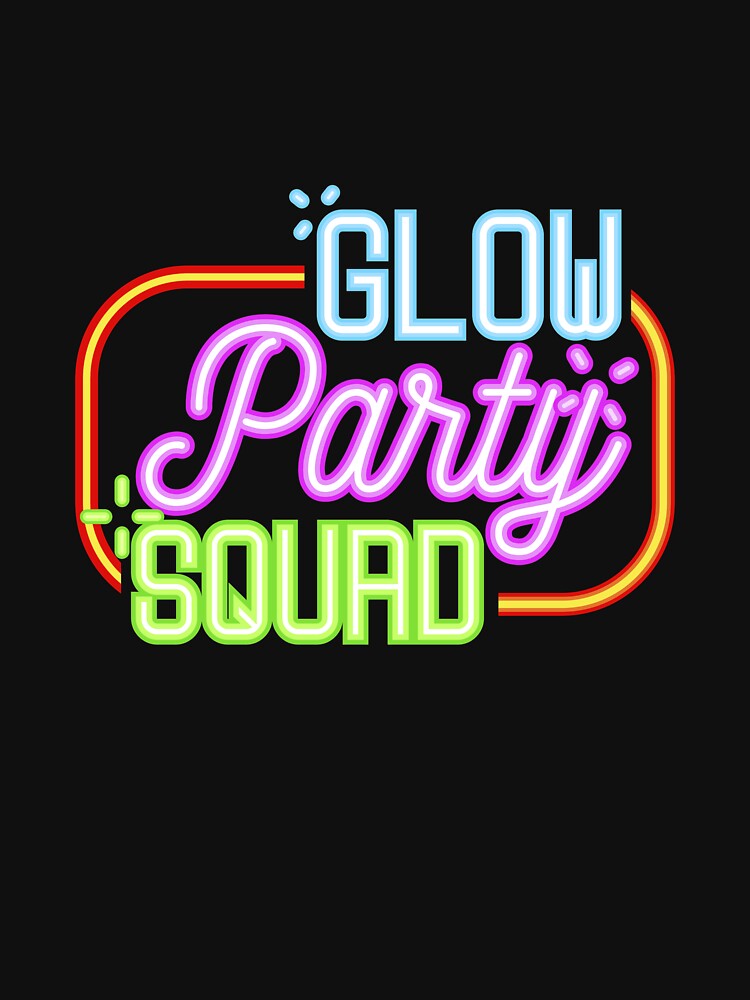 Cool Glow Party Squad Birthday design by Lisbob