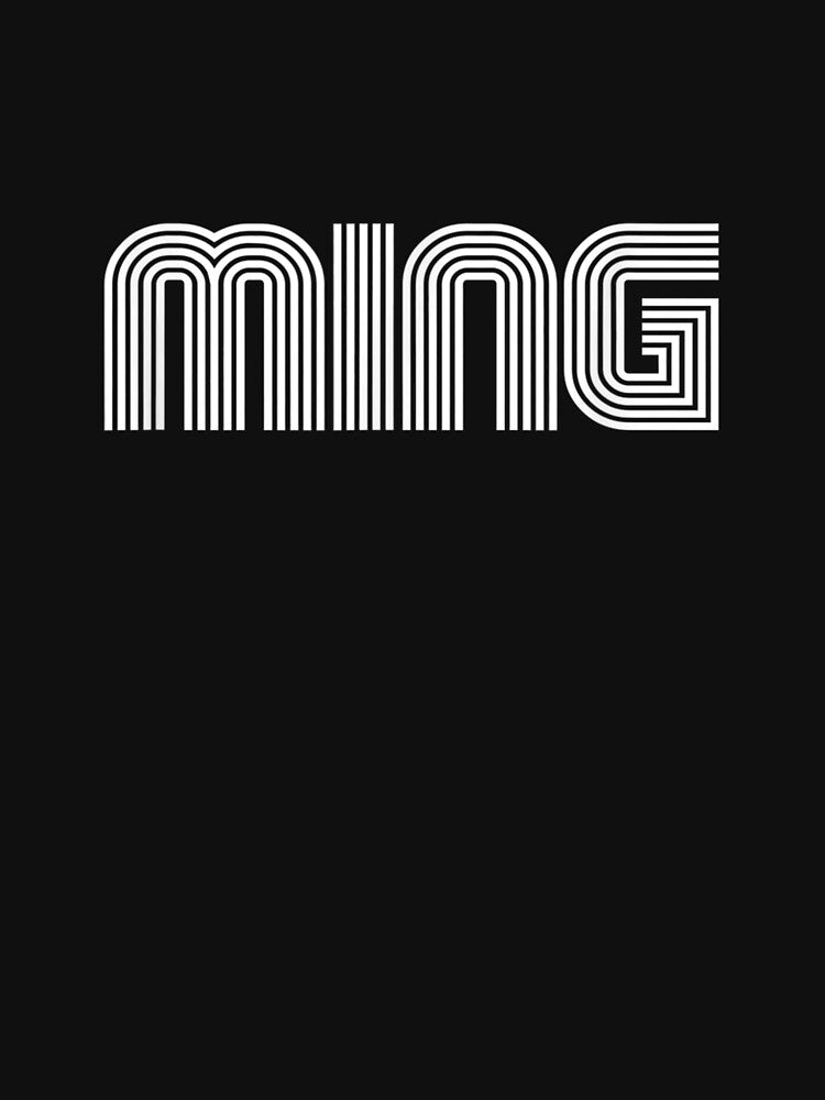 Ming Name Vintage Retro 60s 70s 80s Sport Funny by lolahomya