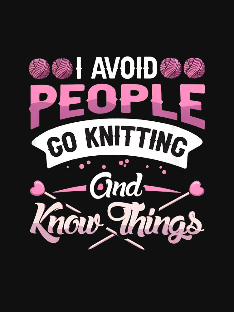 Knitting Hobbyist Humor Graphic Design by lupkinsdhiatt