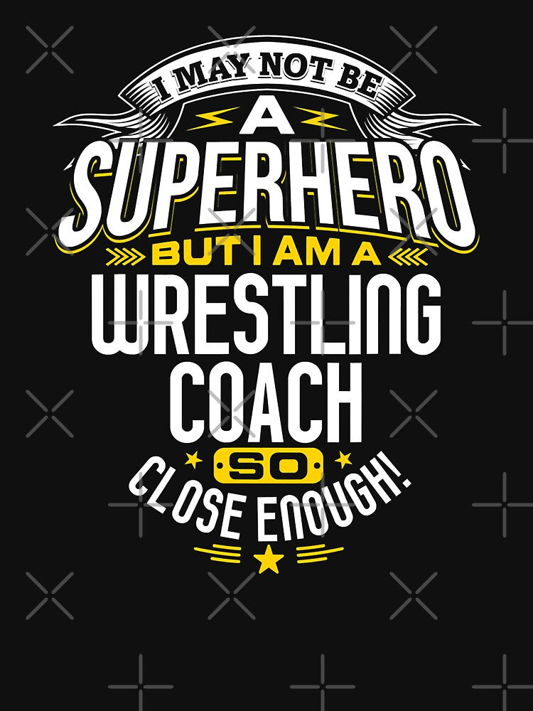 Wrestling Coach Gift Idea Superhero Wrestling by MichelSorour