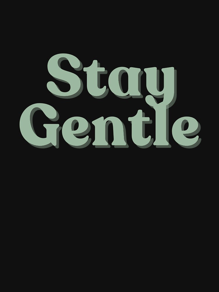 Stay Gentle – Pastel Retro Mental Health Design by VinciLab