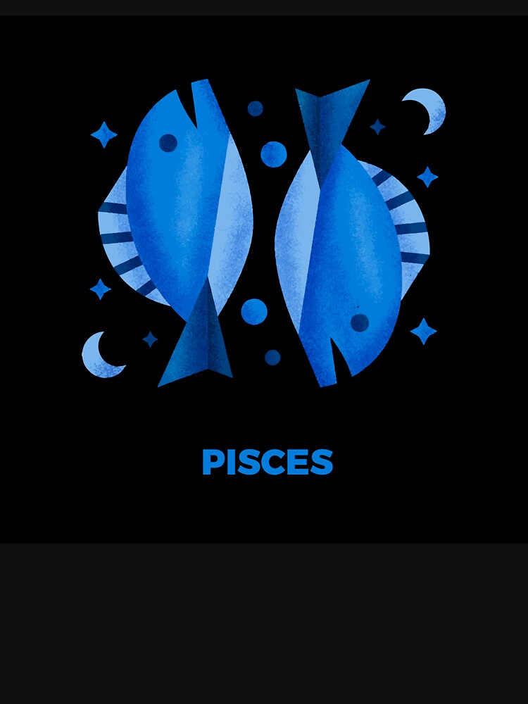 Pisces Zodiac Fish – Dreamy Astrology Sign Design | February March Birthday Gift | Water Sign Aesthetic by amareshdas008