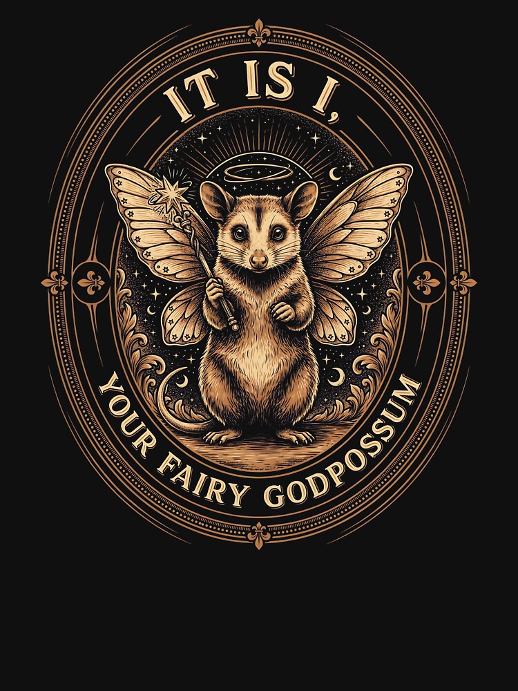 It Is I Your Fairy Godpossum Funny Fairy Opossum Meme by Redgiant87x