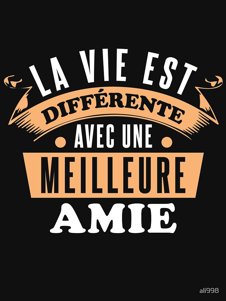 Best friend t-shirt - life is different with a best friend - gift - birthday by ali998