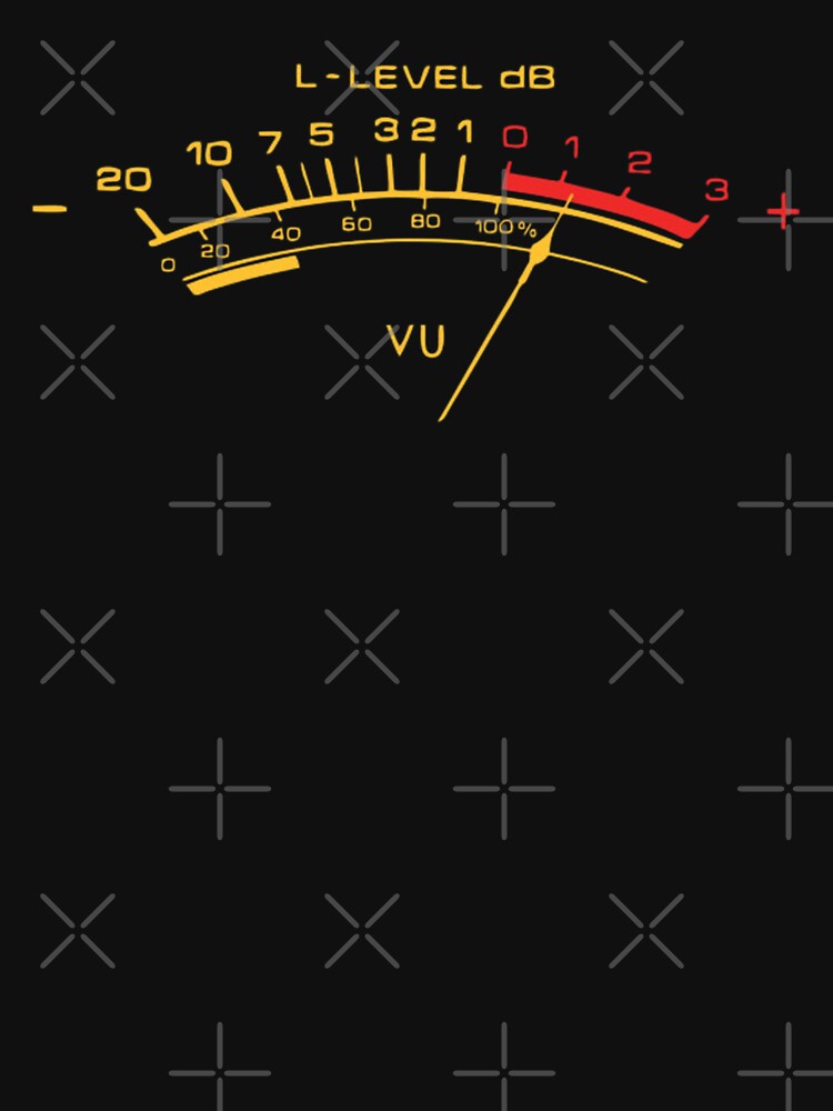 Retro Vu Meter For Audio Technicians And Sound Engineers by Funwithmusic