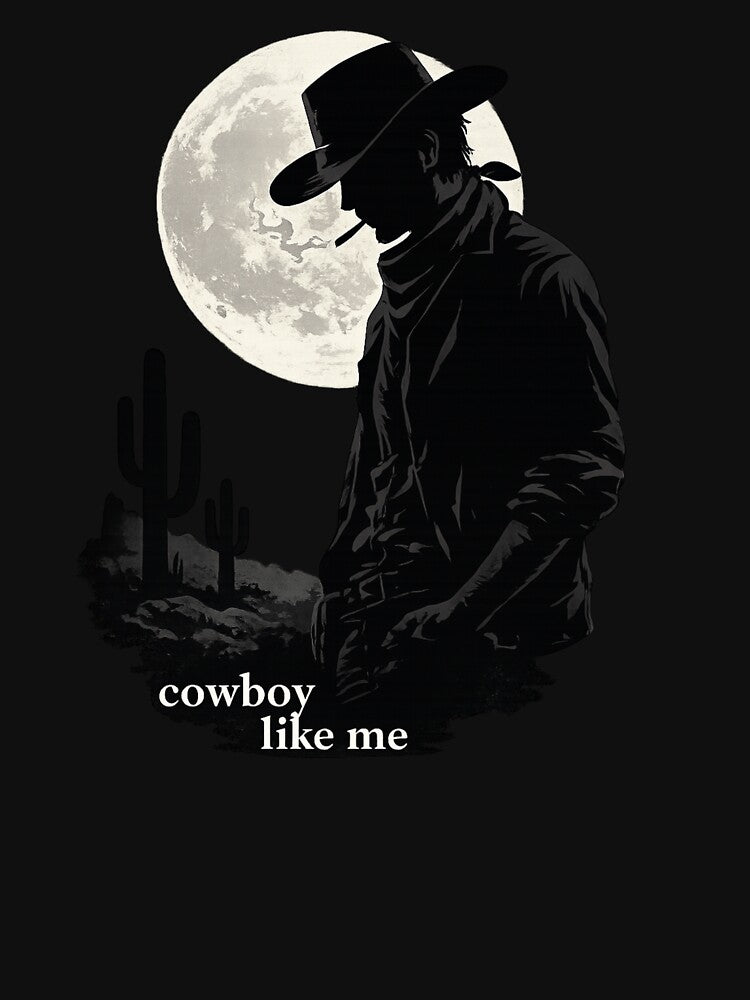 Cowboy Like Me Dark Western Minimalist by AMICO77