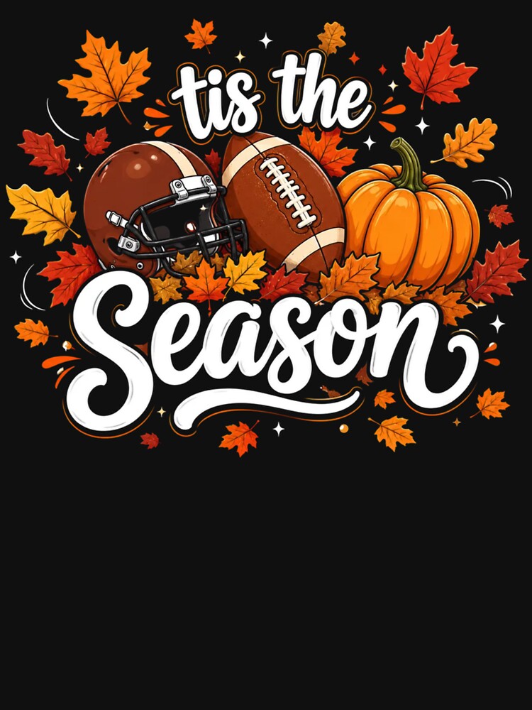 Turkey Football Pumpkin Fall Season Autumn Design by Artbyrome