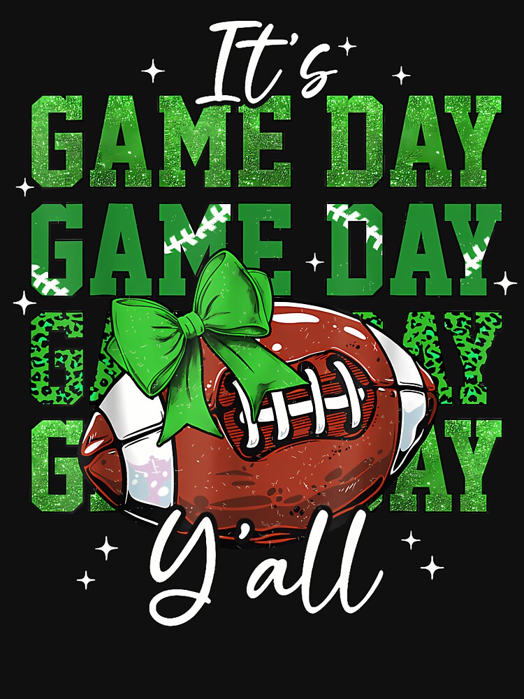 It_S Game Day Y_All Football Coquette Bow Football Mom Women by facegm