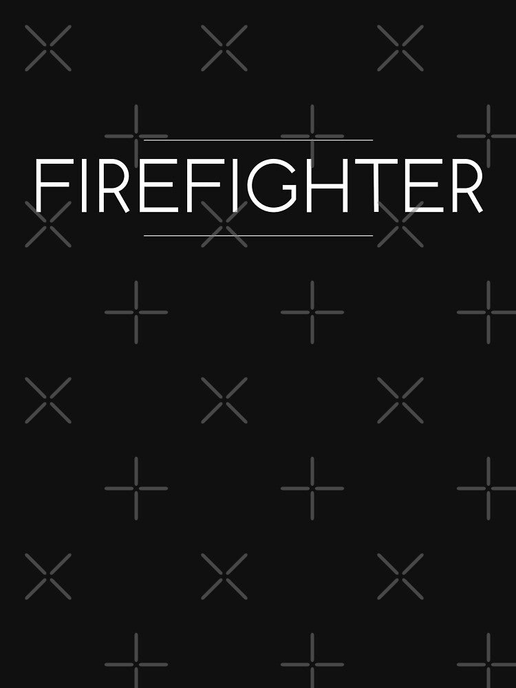 Firefighter minimalistic design by StudioRedKoala