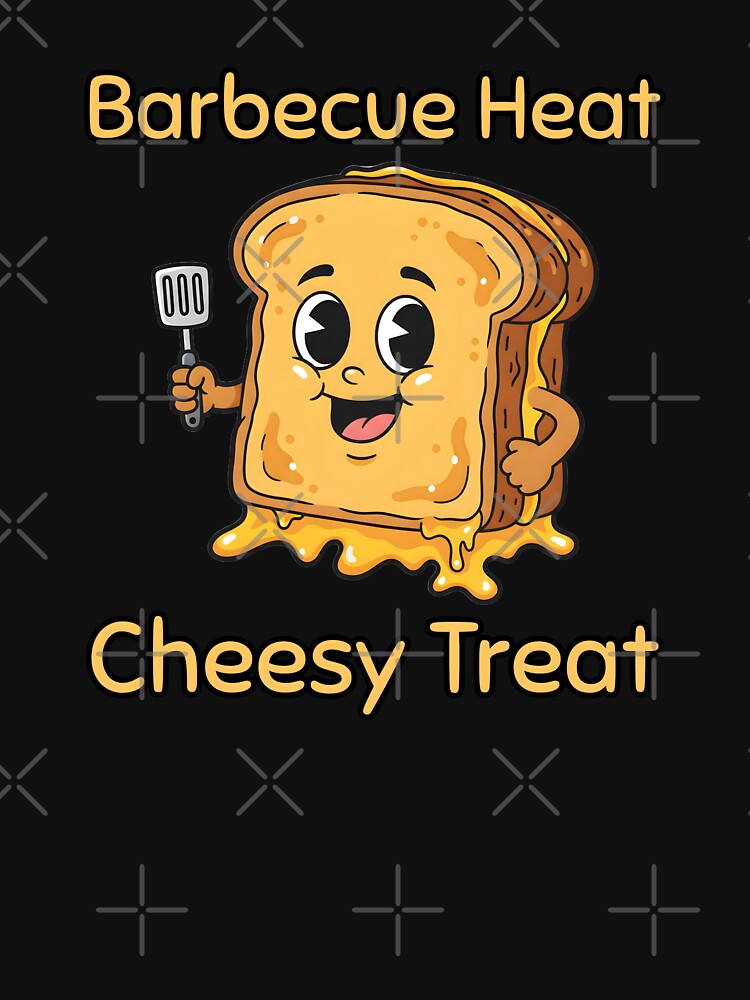 Barbecue Heat Cheesy Treat Grilled Cheese Food Lover by at85productions