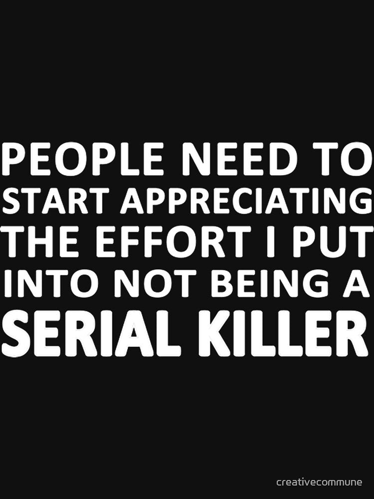 Dark and Edgy Serial Killer Horror Design for True Crime Fans by creativecommune