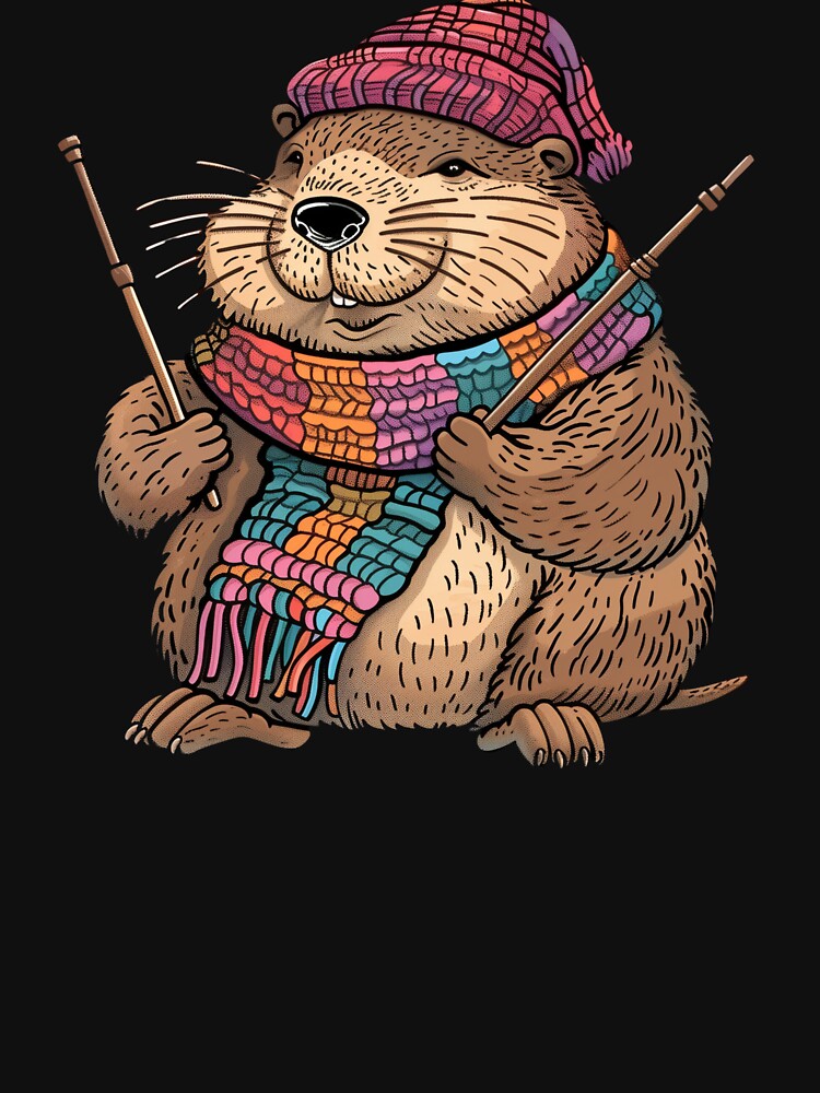 Knitting beaver by Heneket