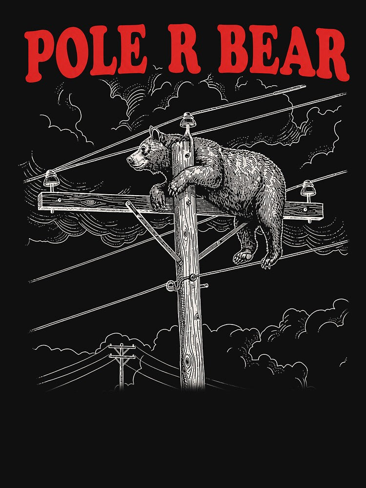 Pole R Bear Utility Worker Pun by KireVeronica