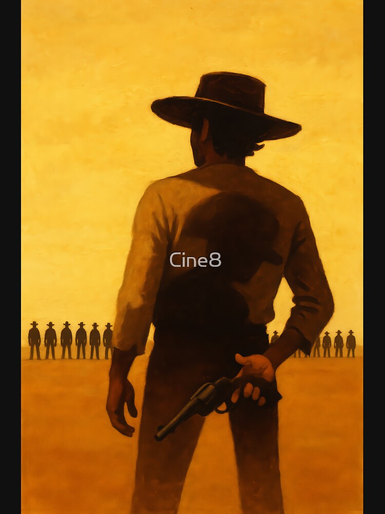 Cowboy Sunset Standoff Western Art by Cine8