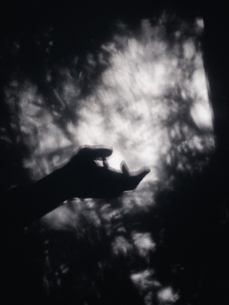 beautiful art of a hand in black and white with shadows plus beautiful lights . by Starlordstore