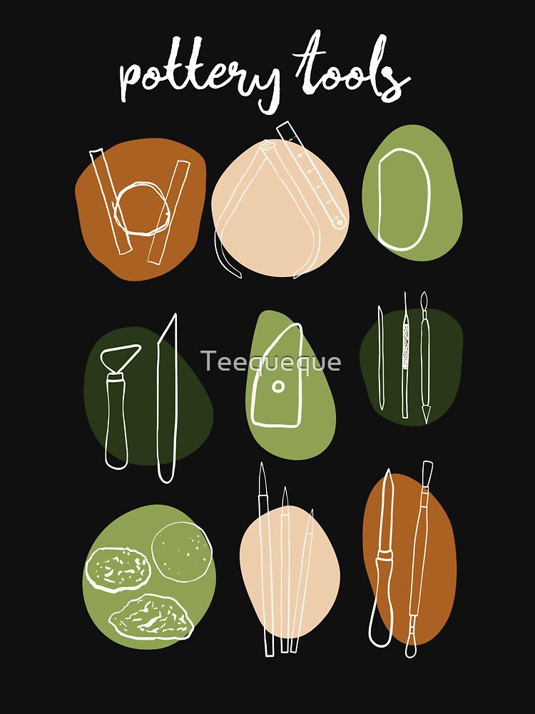 Boho Pottery Tools by Teequeque