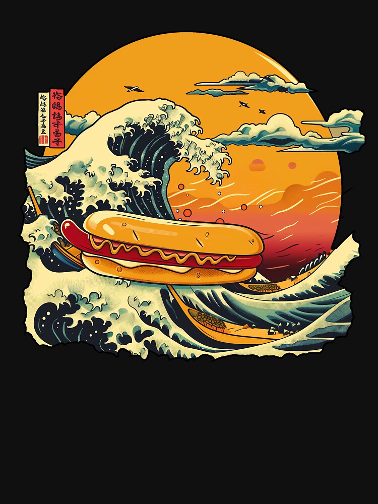 Kawaii Japanese style Hotdog Illustration by nomiraclehere