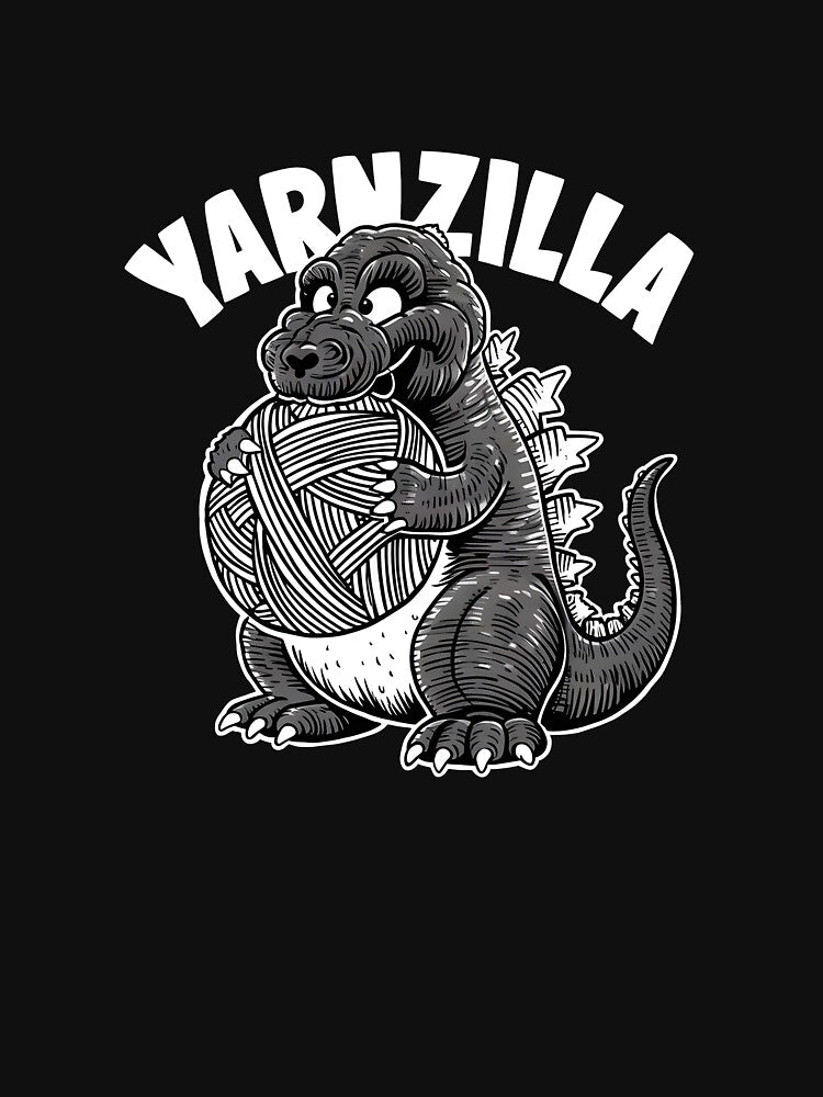Yarnzilla Funny Knitting Lover by HeadTurningArt