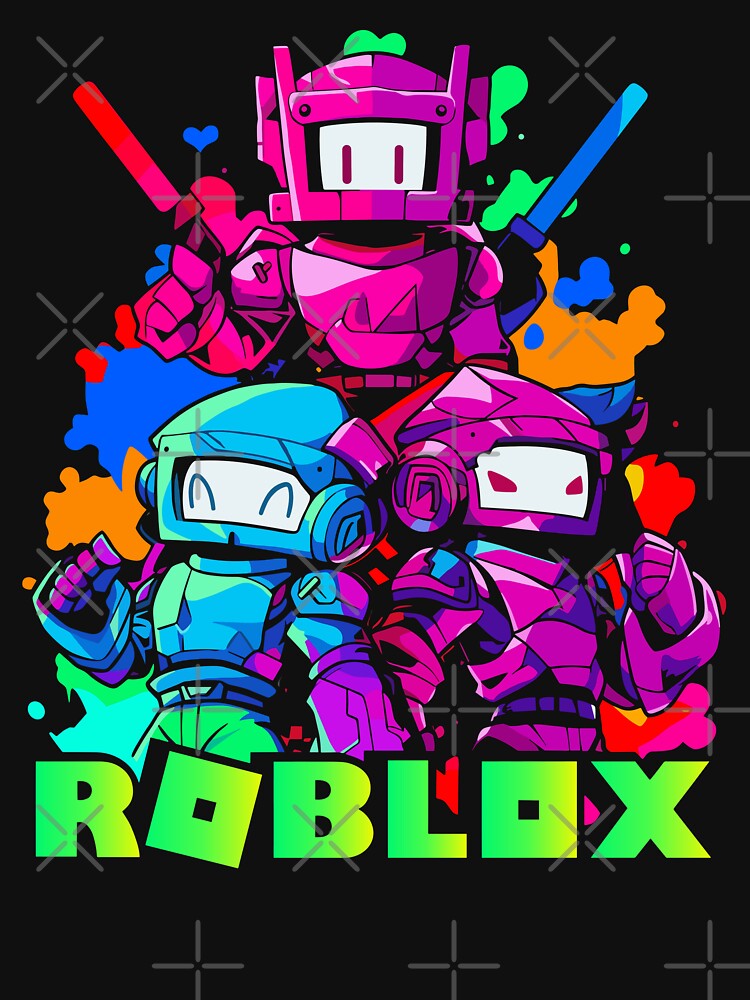 Blocky Gaming Squad Neon Robot Avatars by Krasnovaovaova