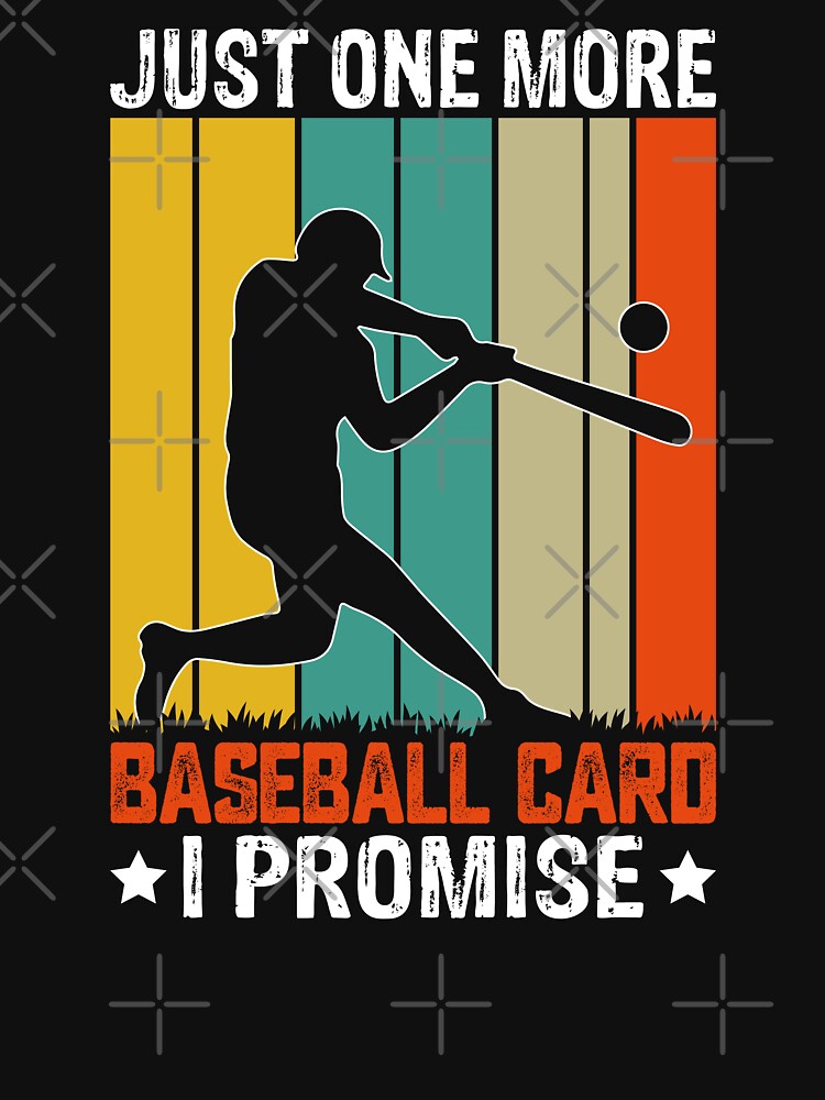 Just one more baseball Card Baseball Retro Sport Art by Back2Collage