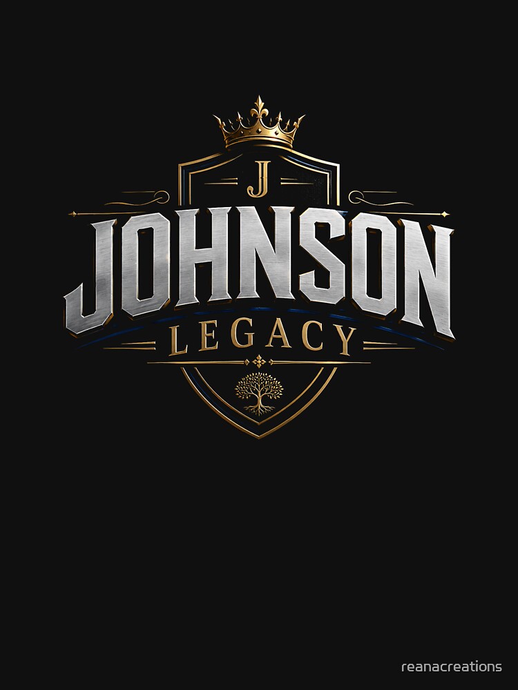 Johnson Legacy Premium Family Crest Typography by reanacreations