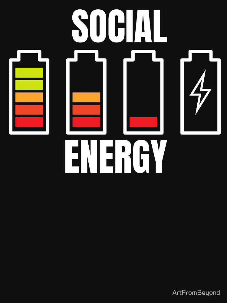 Social Battery Social Energy Introvert by ArtFromBeyond