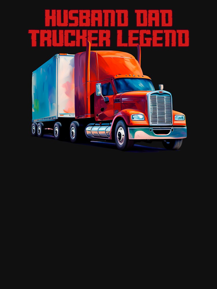 Husband Dad Trucker Legend - Red Truck by elcarnero