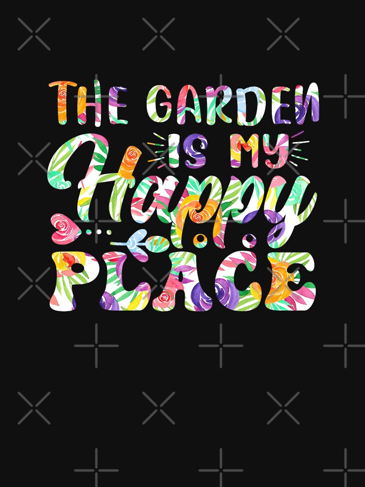 Funny Garden Quotes, The Garden Is My Happy Place by GrumpyFella
