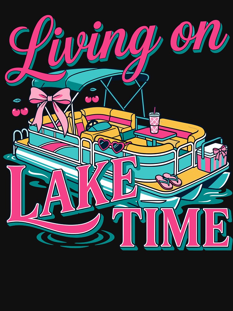 Preppy Pontoon Boat Lake Life Summer by KroghDs