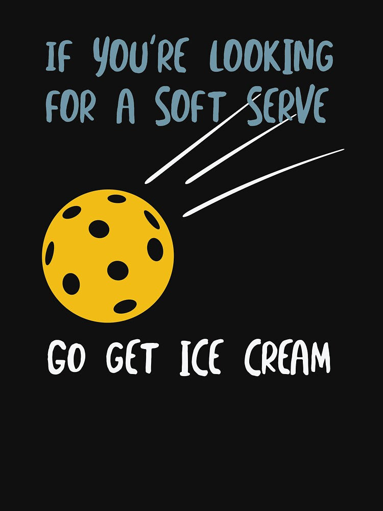Funny Pickleball Pun Soft Serve Ice Cream by whyitsme