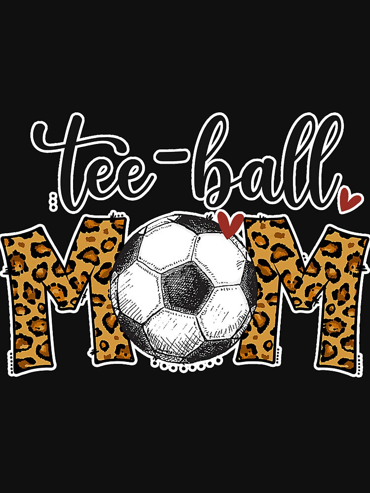 Tee Ball Soccer Mom Leopard Printed by NeverLoseSF