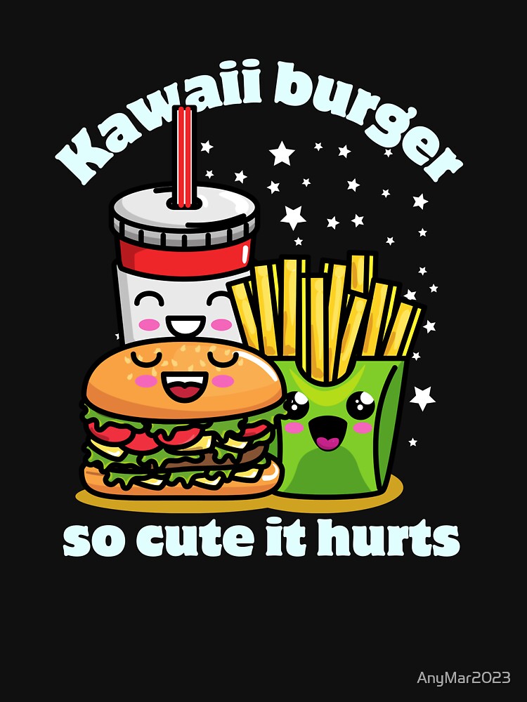 Nice kawaii burger with fries by AnyMar2023