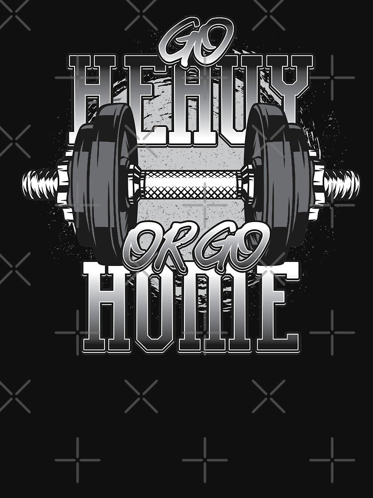 gym stickers go heavy or go home new design by Cardio Boutique