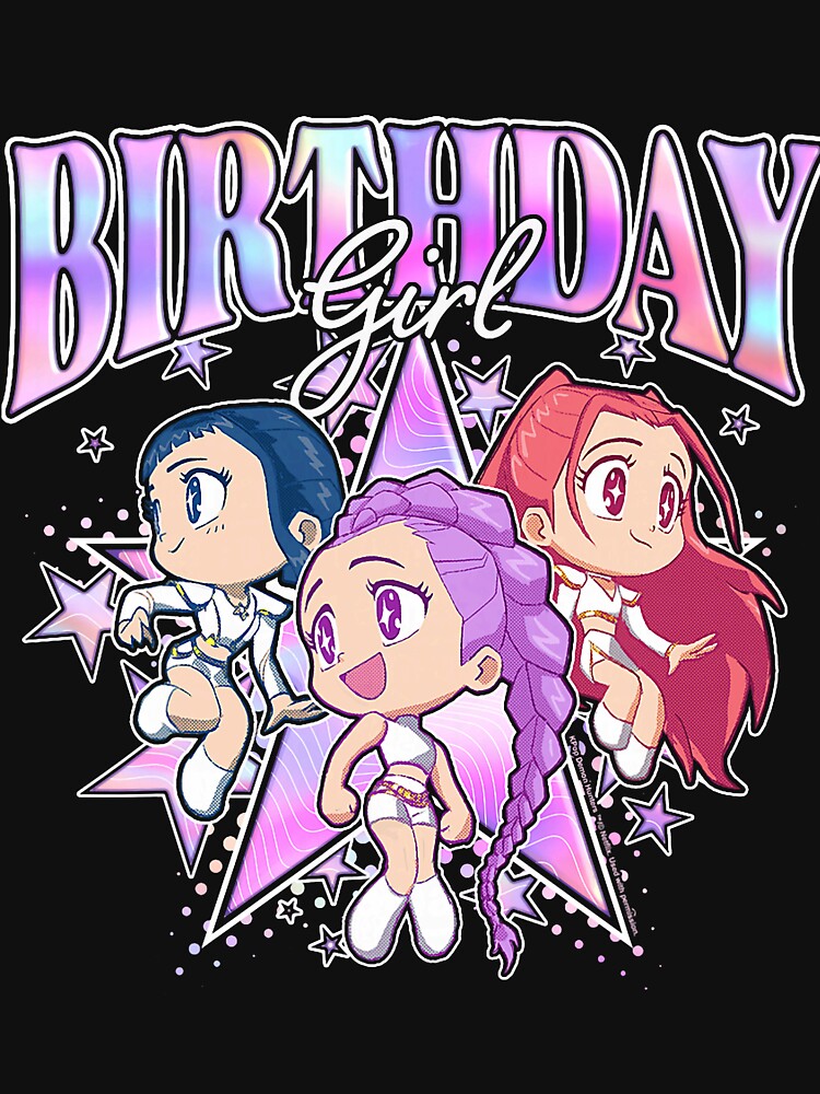 Birthday Girl Kpop Demon Hunters Chibi Group by khdmalakarak
