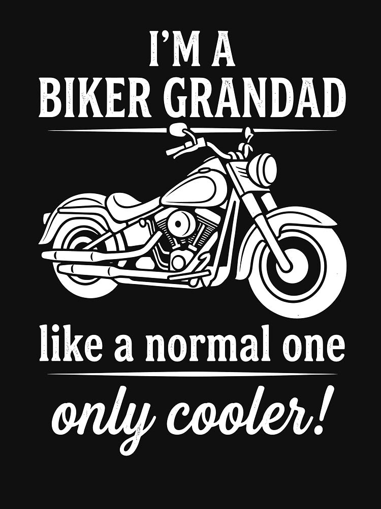 Biker Grandad Like A Normal One Only Cooler Motorcycle by VibeWear2026
