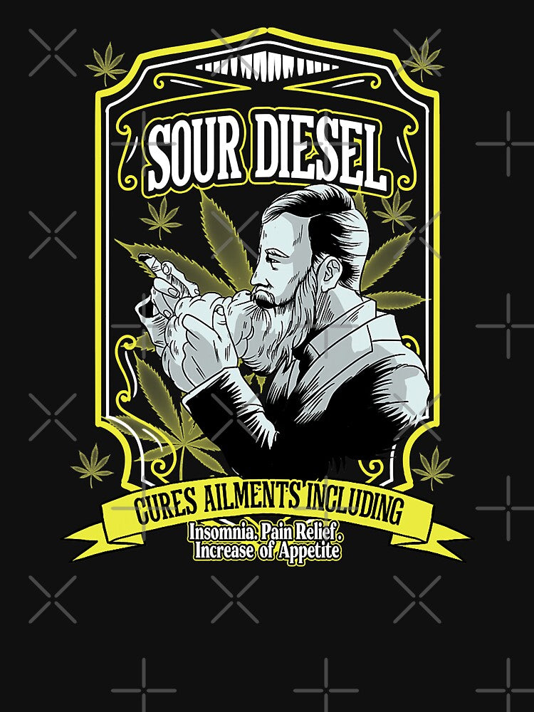 Sour Diesel Weed Strain Trucker Marijuana by GardNewerd
