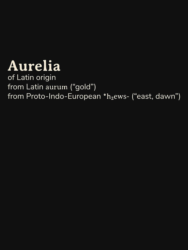 Aurelia name etymology by YourNameStory