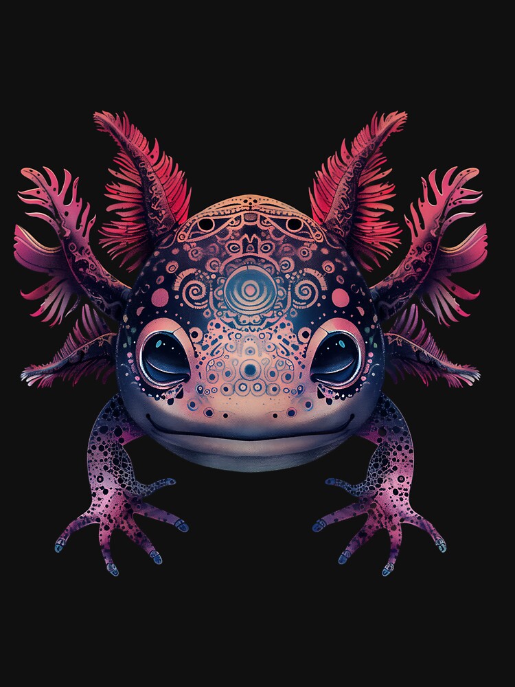 Stylized Axolotl by HarmonyTheKoala